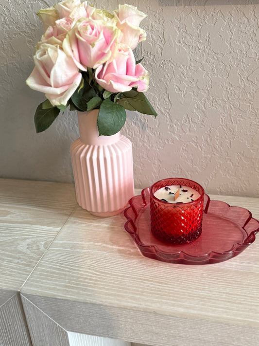 10oz red jar candle