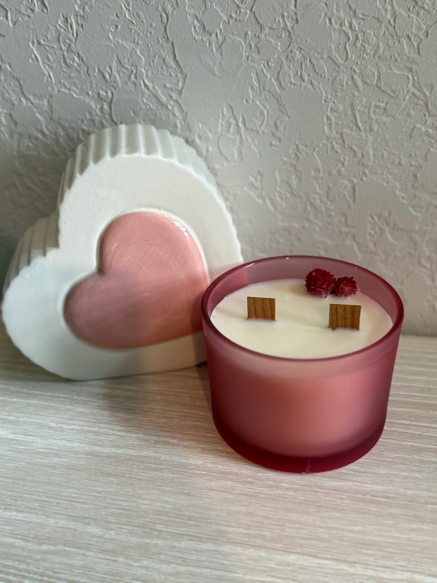 16 oz pink candle