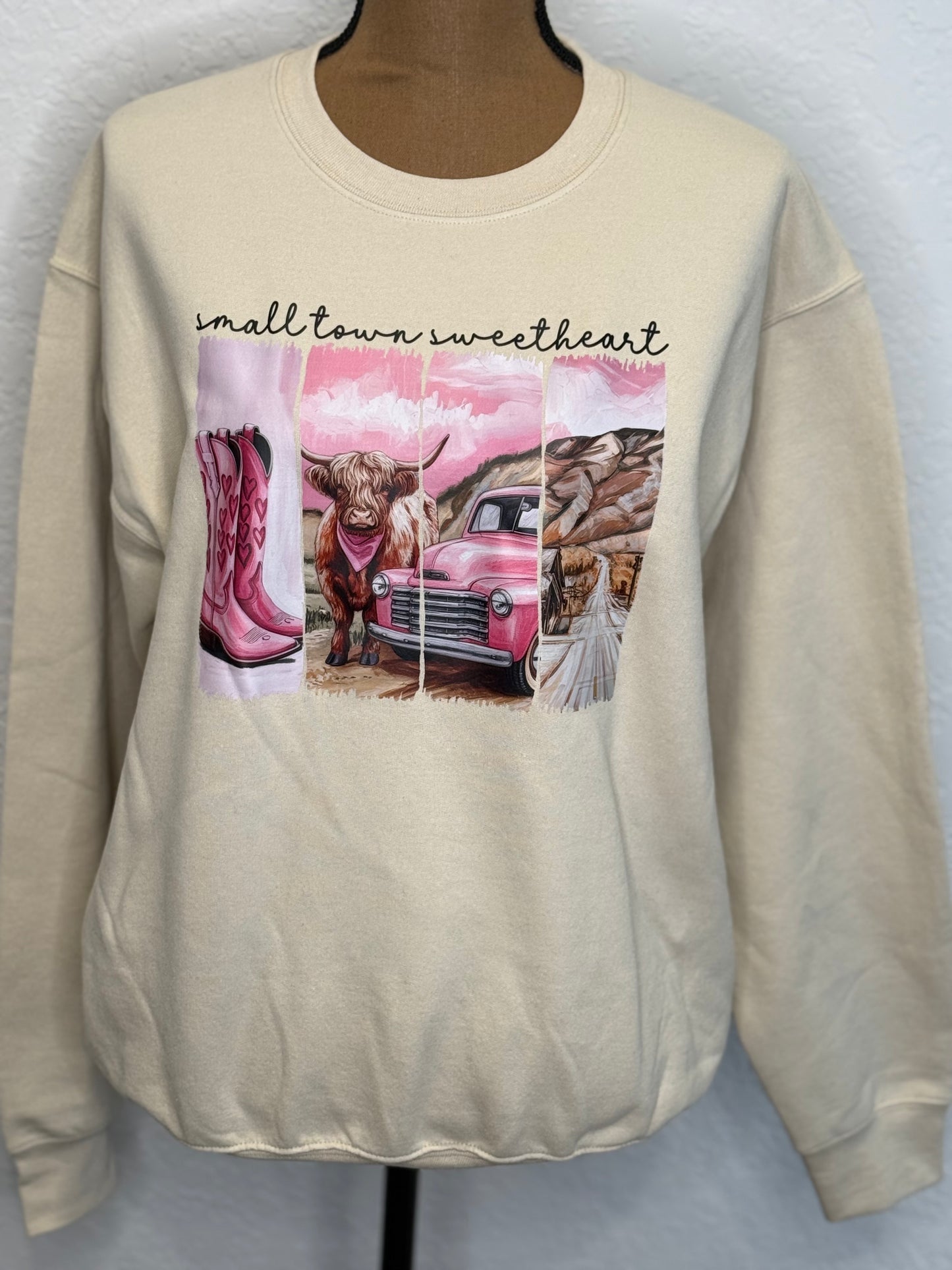 Small town sweetheart crewneck