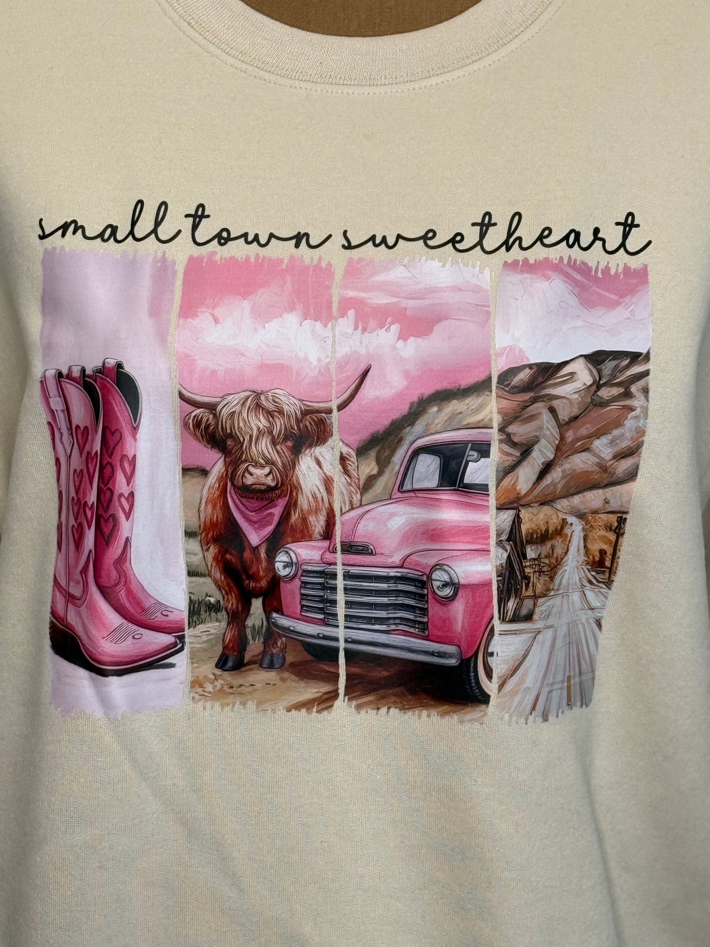 Small town sweetheart crewneck