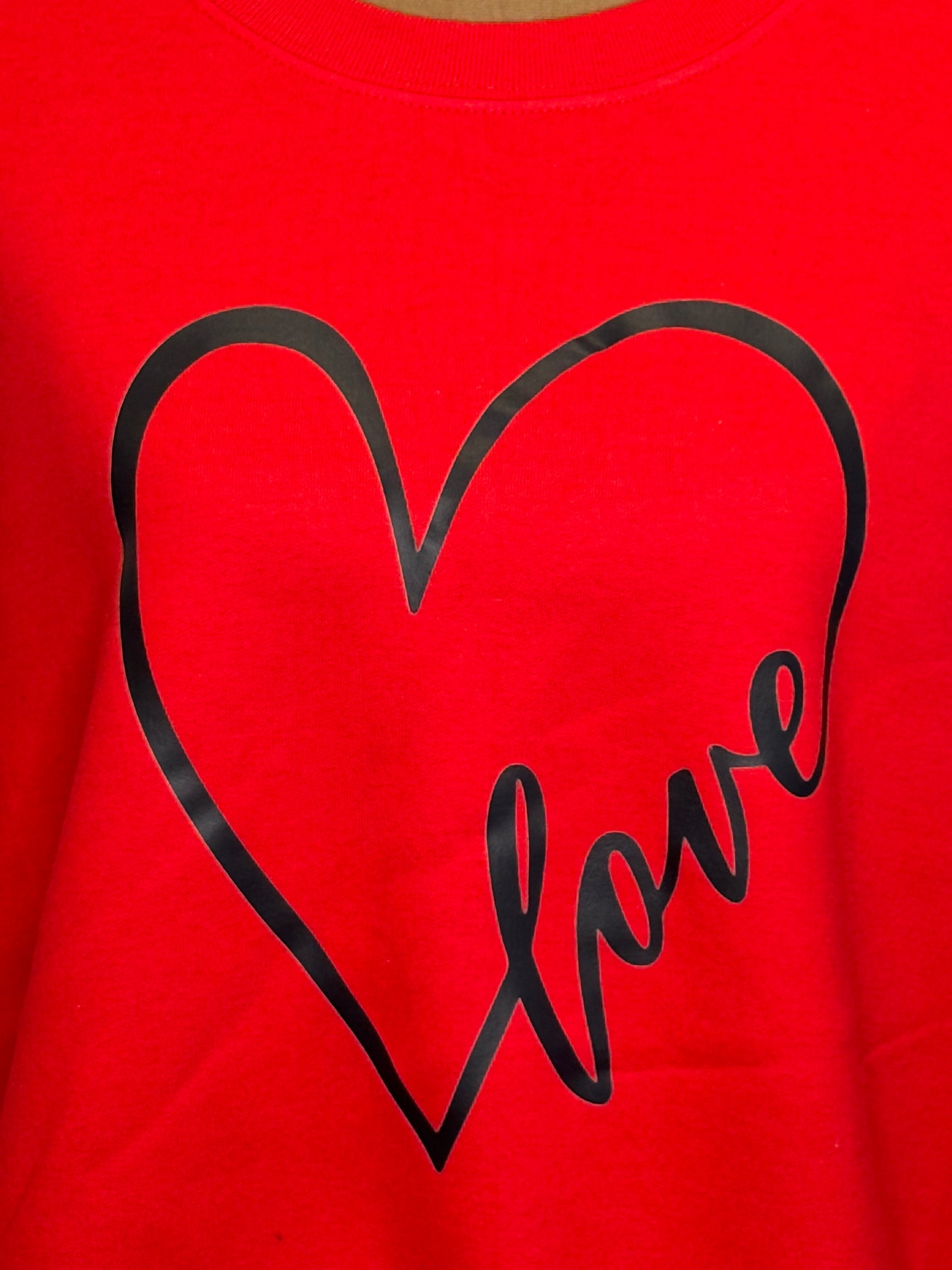 Red Love Crewneck