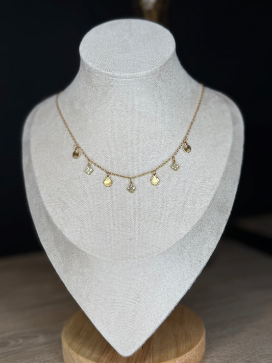 Dainty charmed necklace