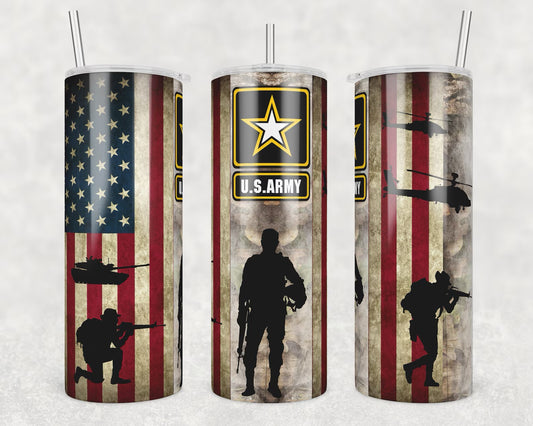 U.S Army 20oz skinny tumbler